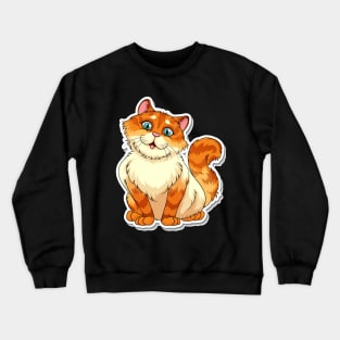 CAT CARTOON CHARACTER Crewneck Sweatshirt